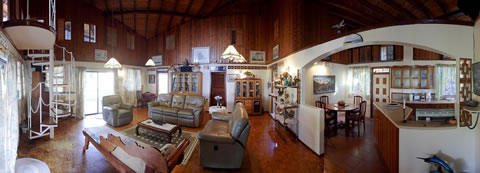 Captain's House interior panorama