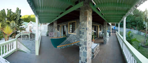 Captain's House Bequia porch view